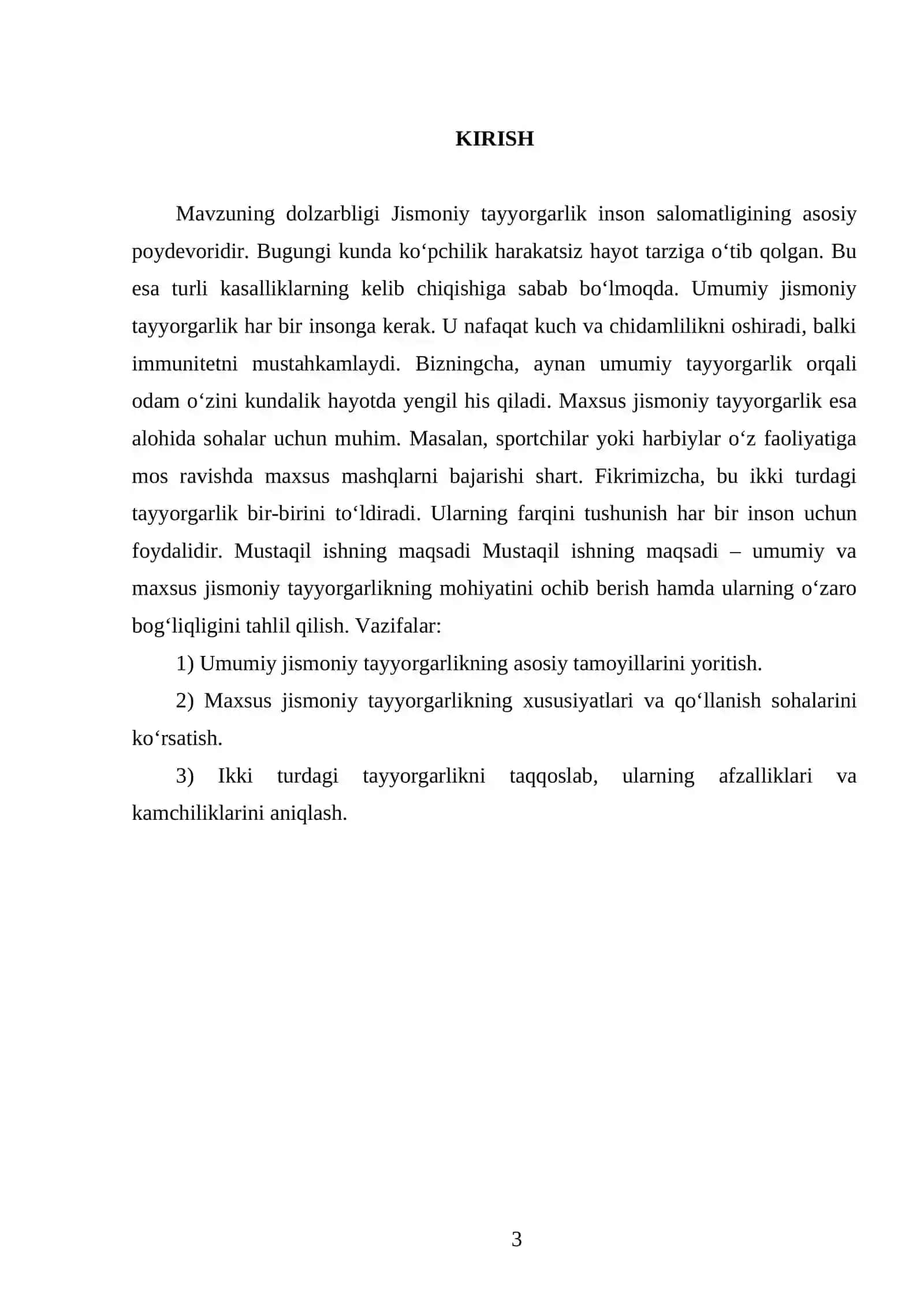 Umumiy va maxsus jismoniy tayyorgarlik 3