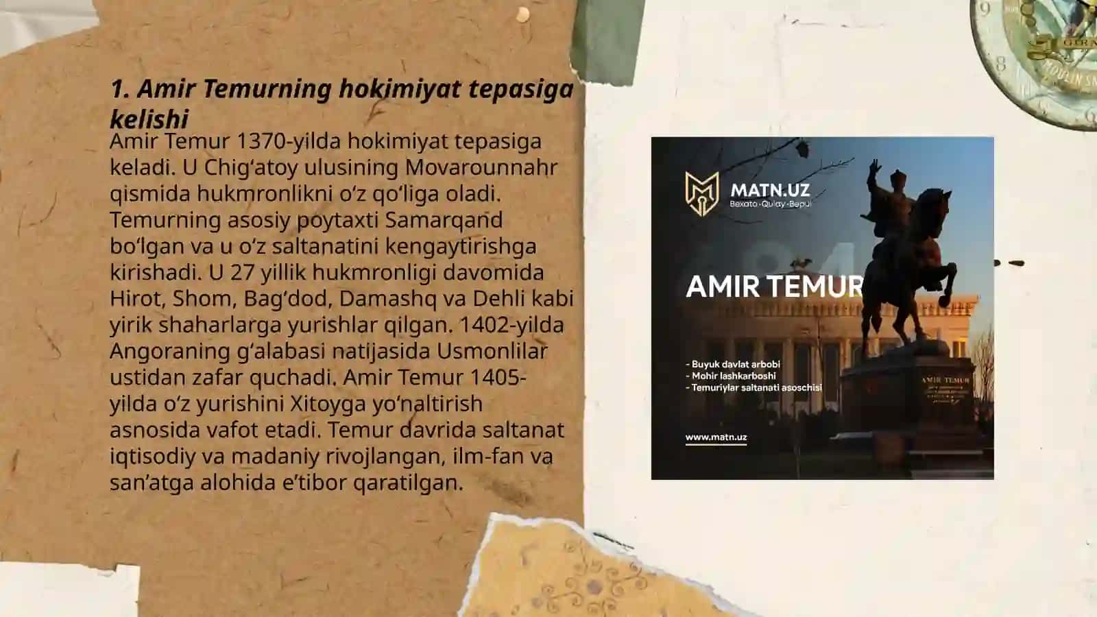 Amir Temur buyuk davlat arbobi 3