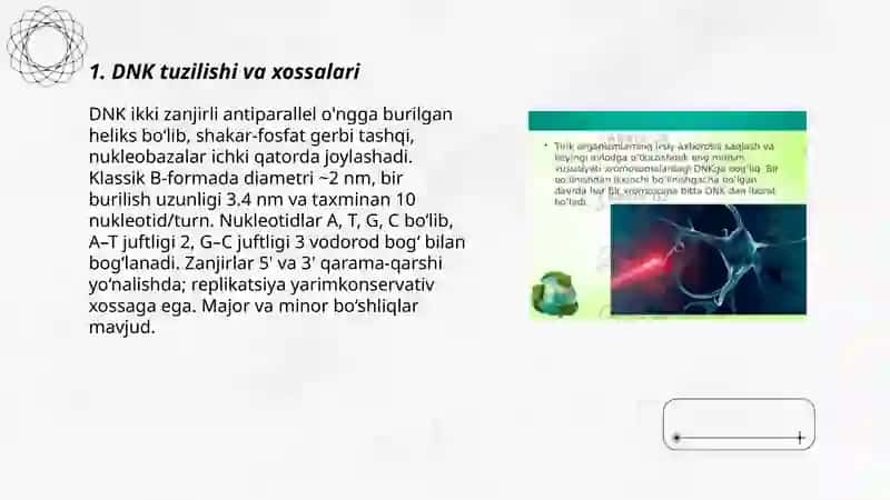 Xayotning molekulyar asoslari 3