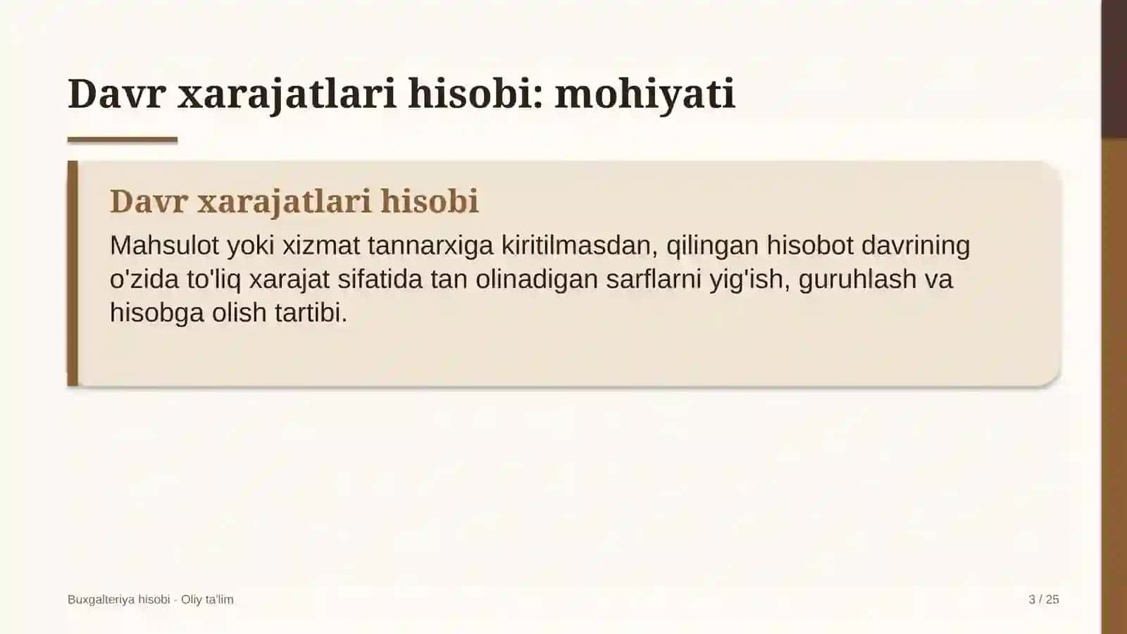 Xususiy telekanallarda davr xarajatlari hisobi 3