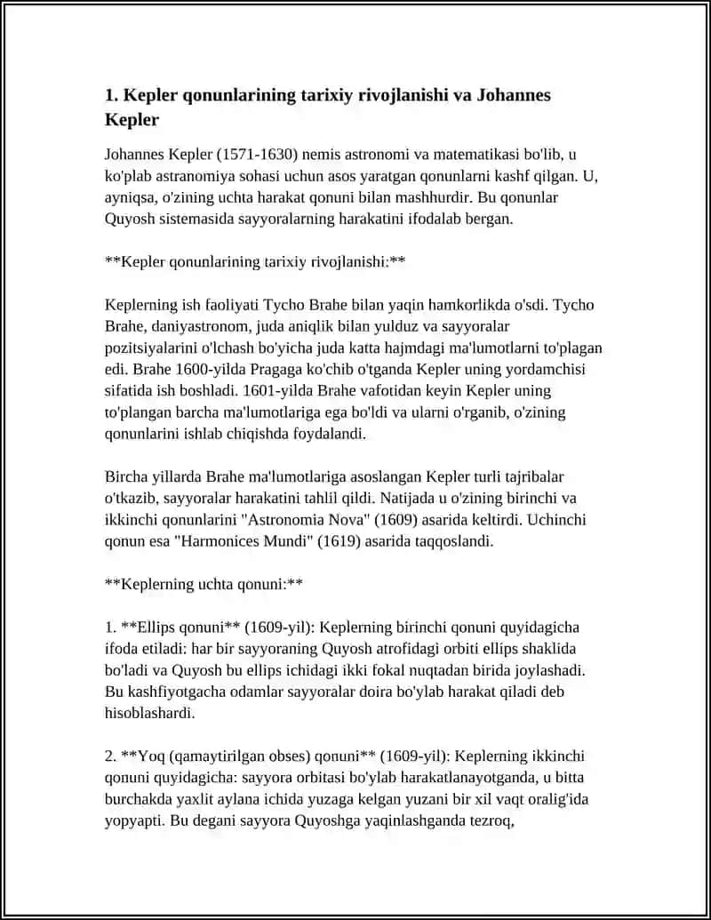 KEPLER QONUNLARI 3