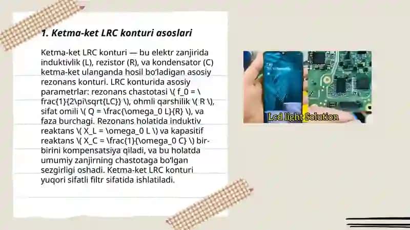 Ketma-ket LRC konturi 3