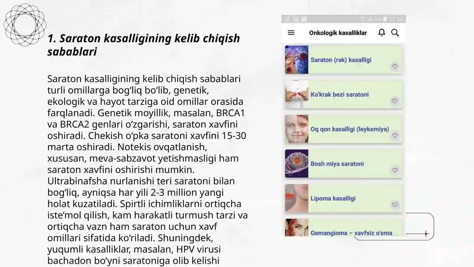 Onkologik kasalliklar haqida 3
