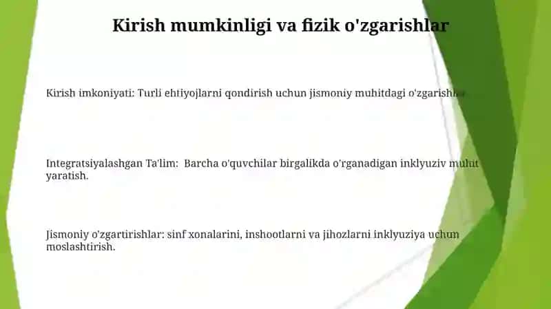 Integratsiyalashgan Ta'limning Asosiy Bosqichlari 3