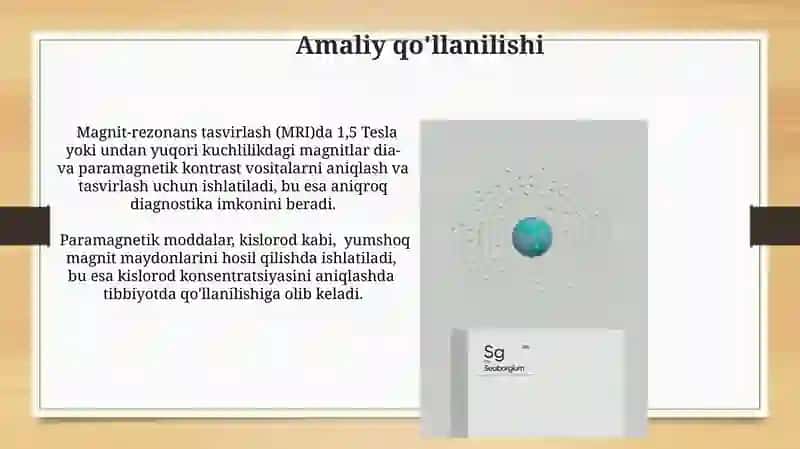Magnetiklarning turlari. Diamagnetiklar. Paramagnetiklar 3