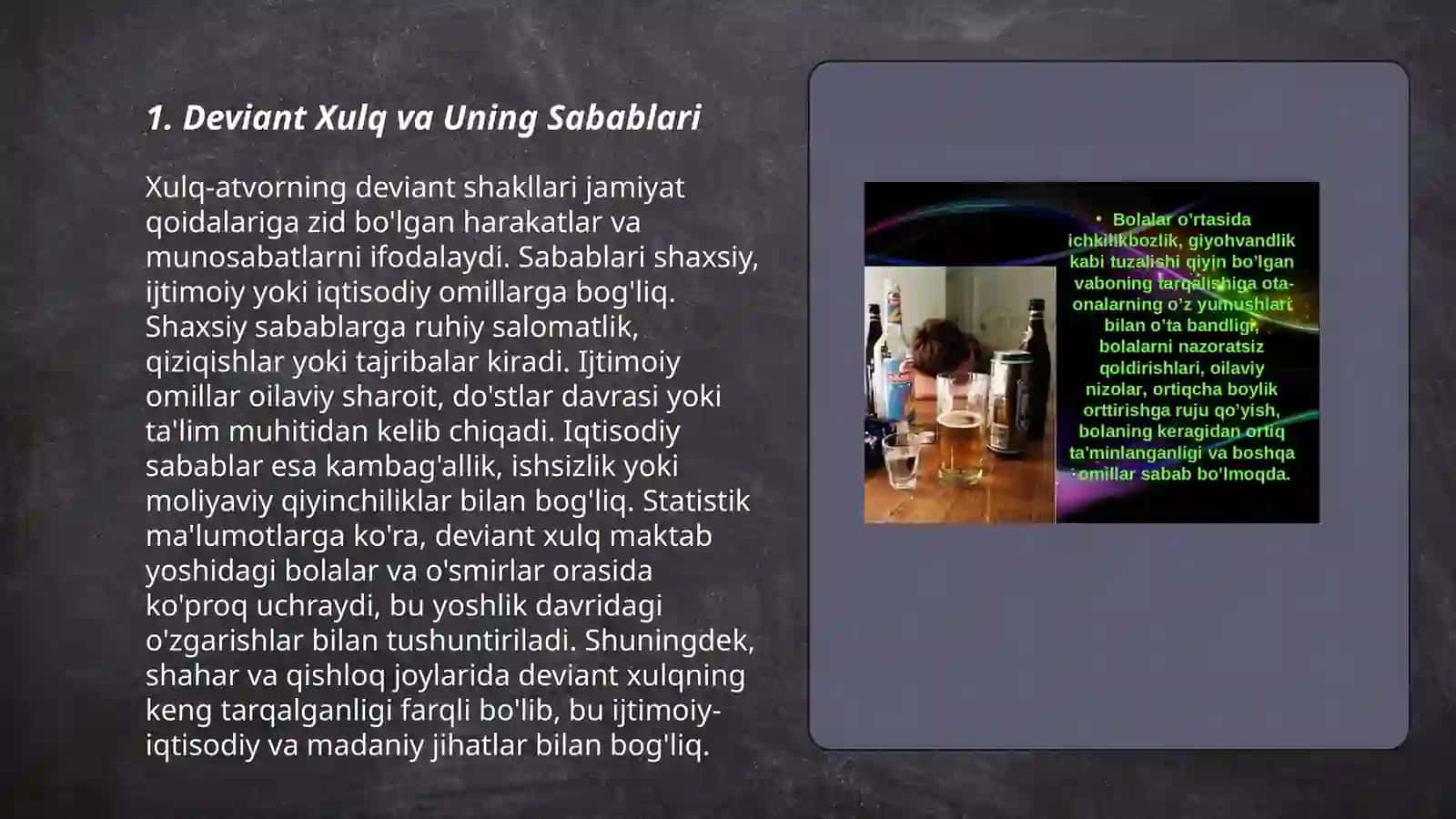 Deviant Xulq va Uning Sabablari 3