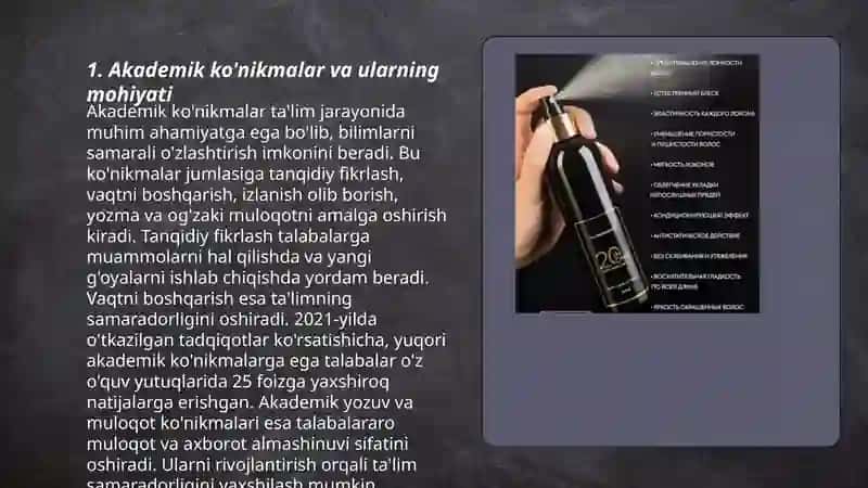 Akademik ko'nikmalar va kasbiy kompetenlik faniga kirish 3