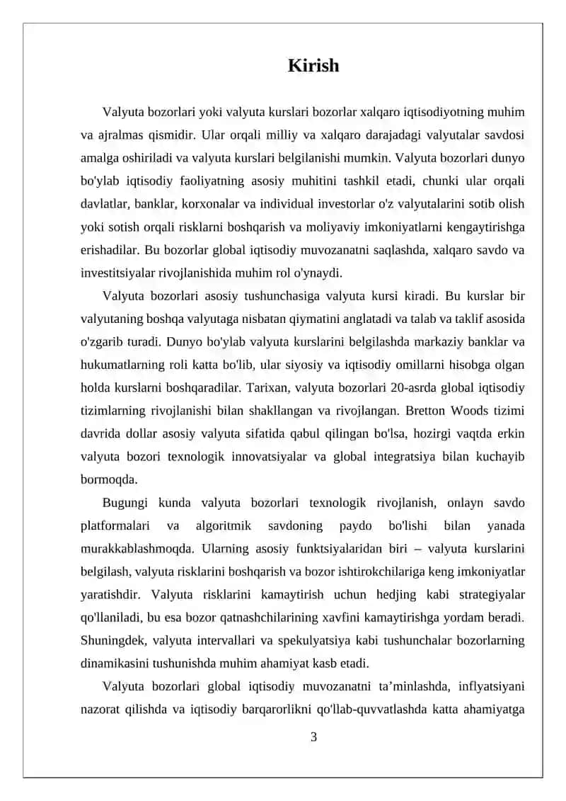 Valyuta Bozorlari 3