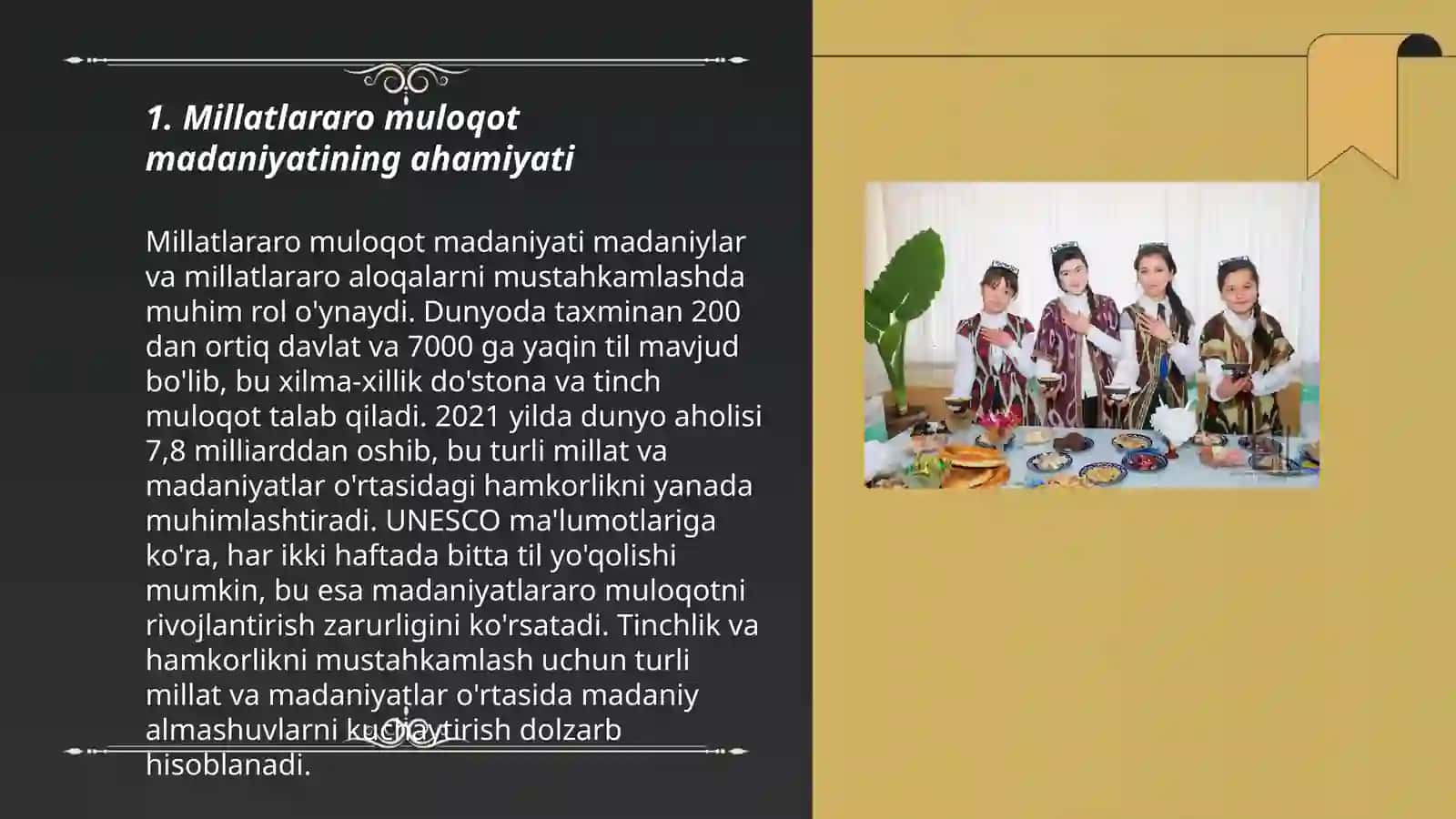 Millatlararo muloqot madaniyati 3