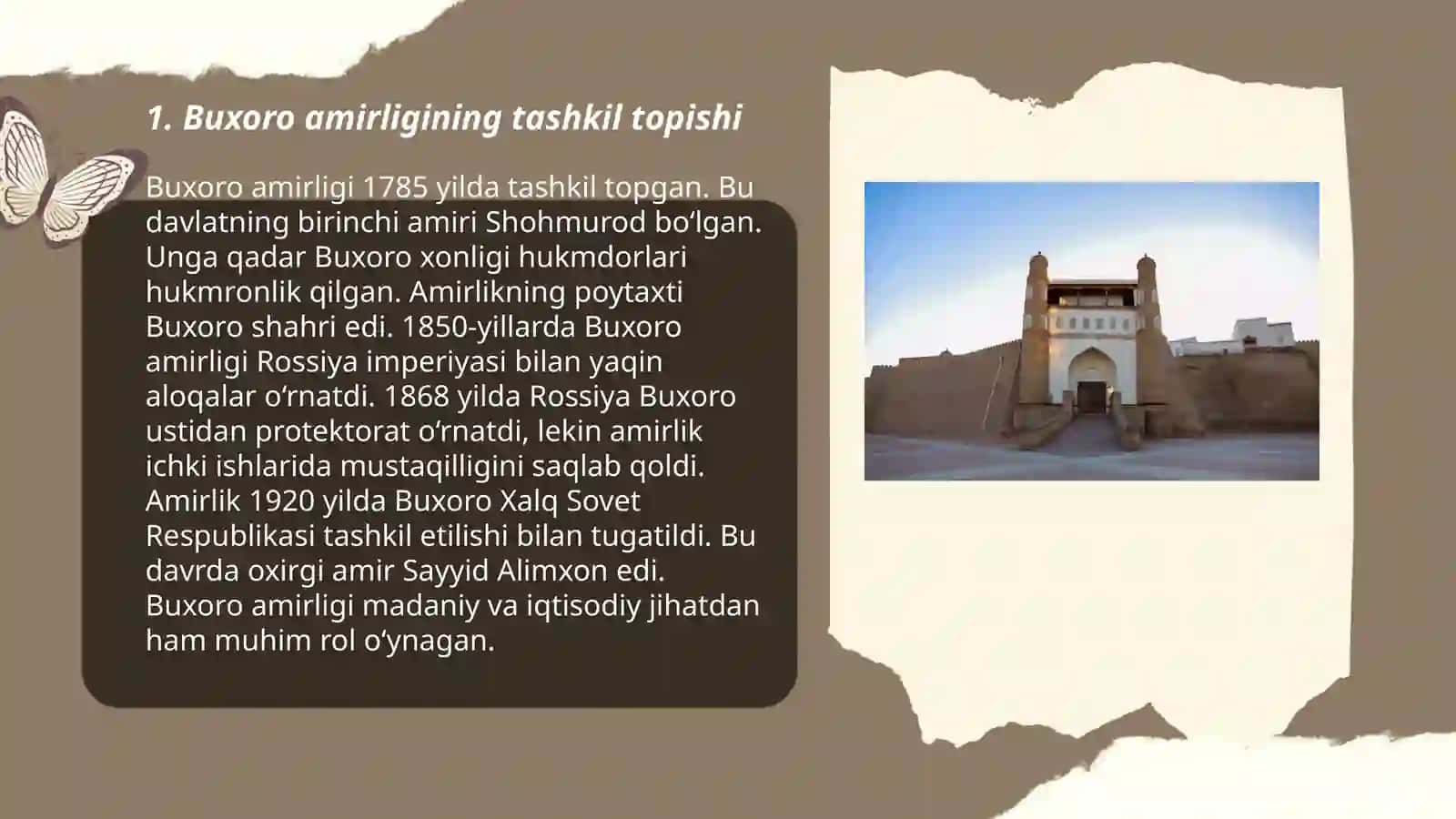 Buxoro amirligining tashkil topishi 3