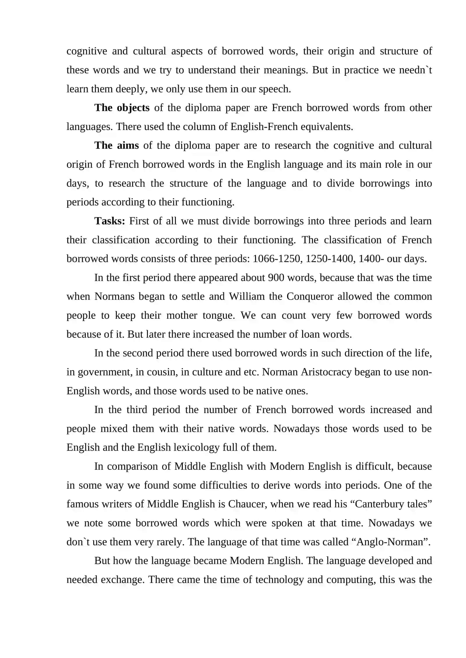 The Influence of French Language on English 3