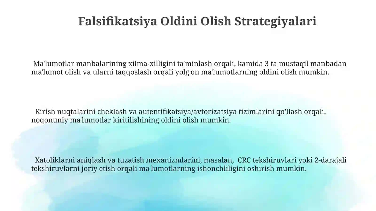Falsifikatsiya Oldini Olish Strategiyalari 3