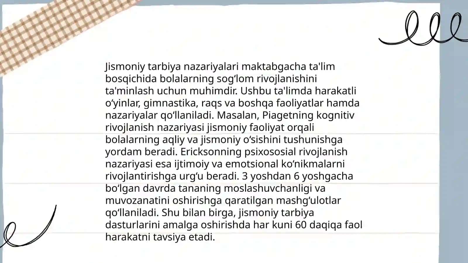 Jismoniy tarbiya nazariyalari 3