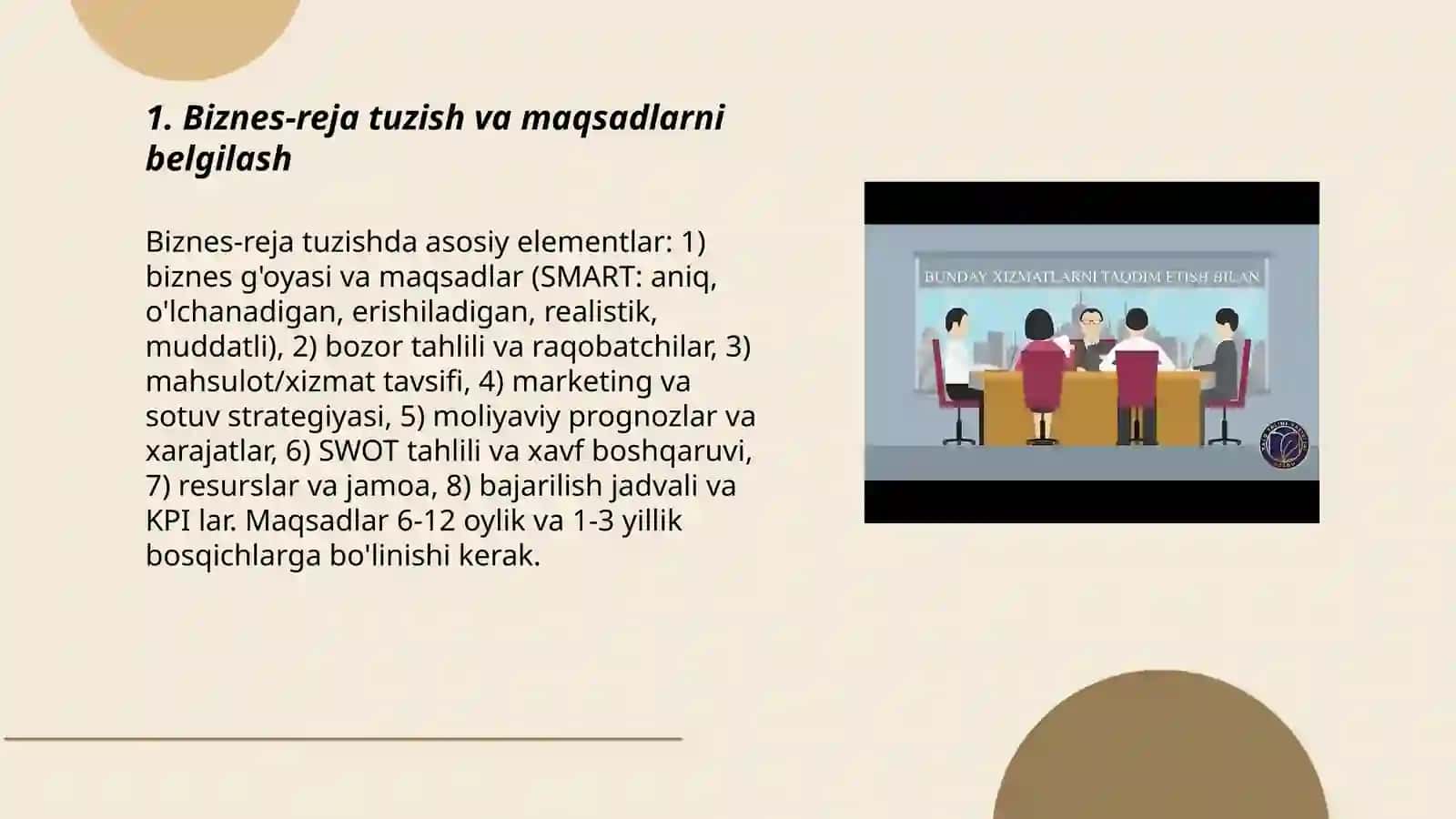 Samarali biznesni tashkil etish yo'llari 3