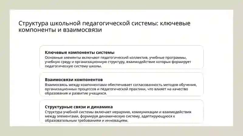 Школа – как педагогическая система. 3