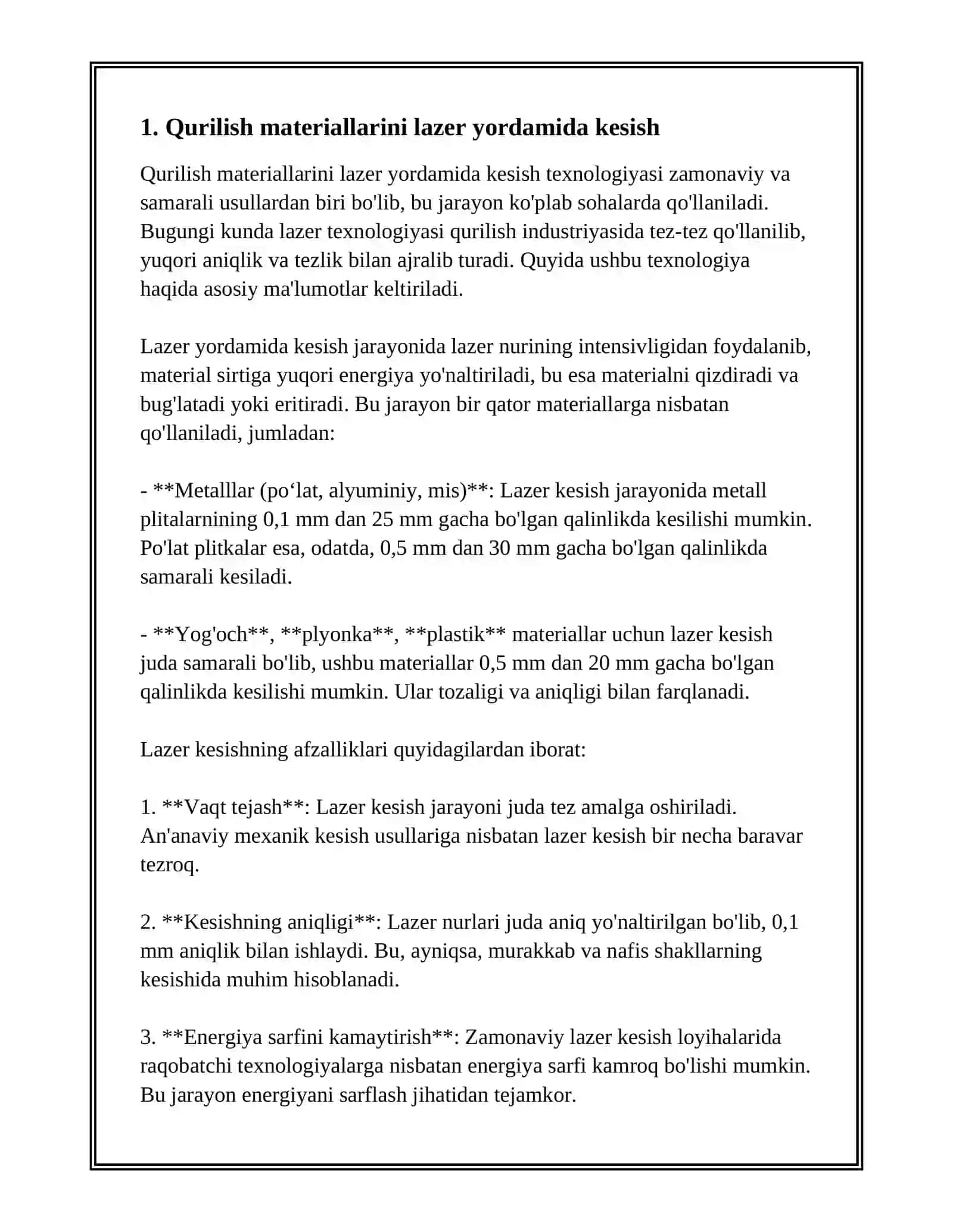 Konstruksion materiallarni kesib ishlash 3