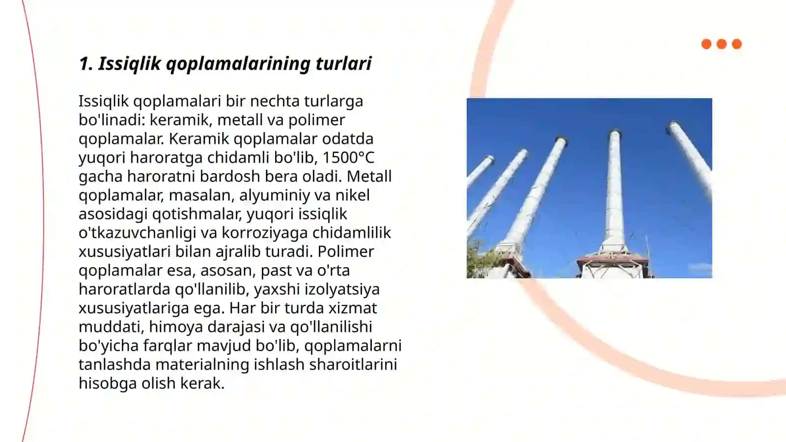 Issiqlik qoplamalari 3