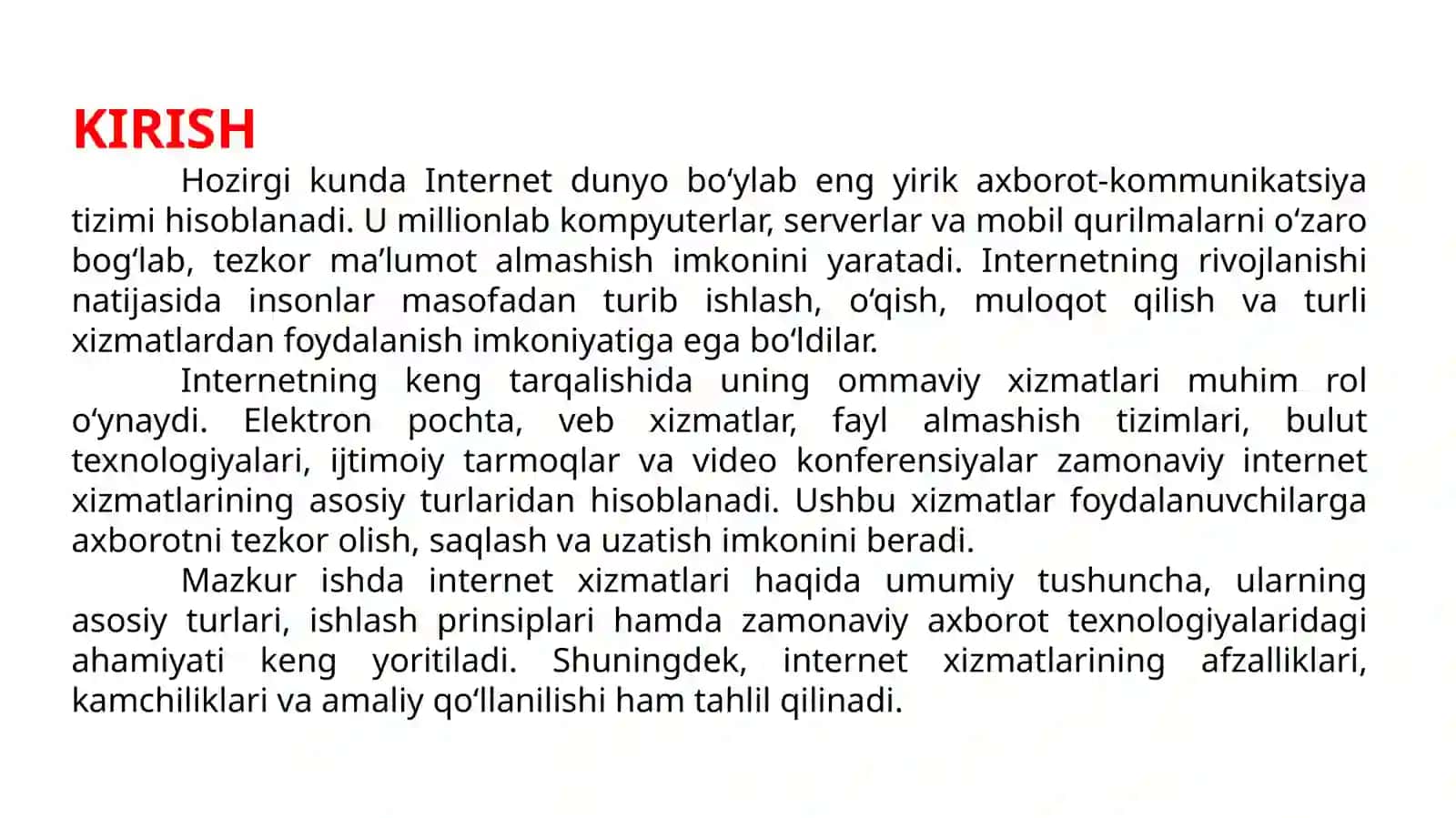 Internetning ayrim ommaviy xizmatlari 3
