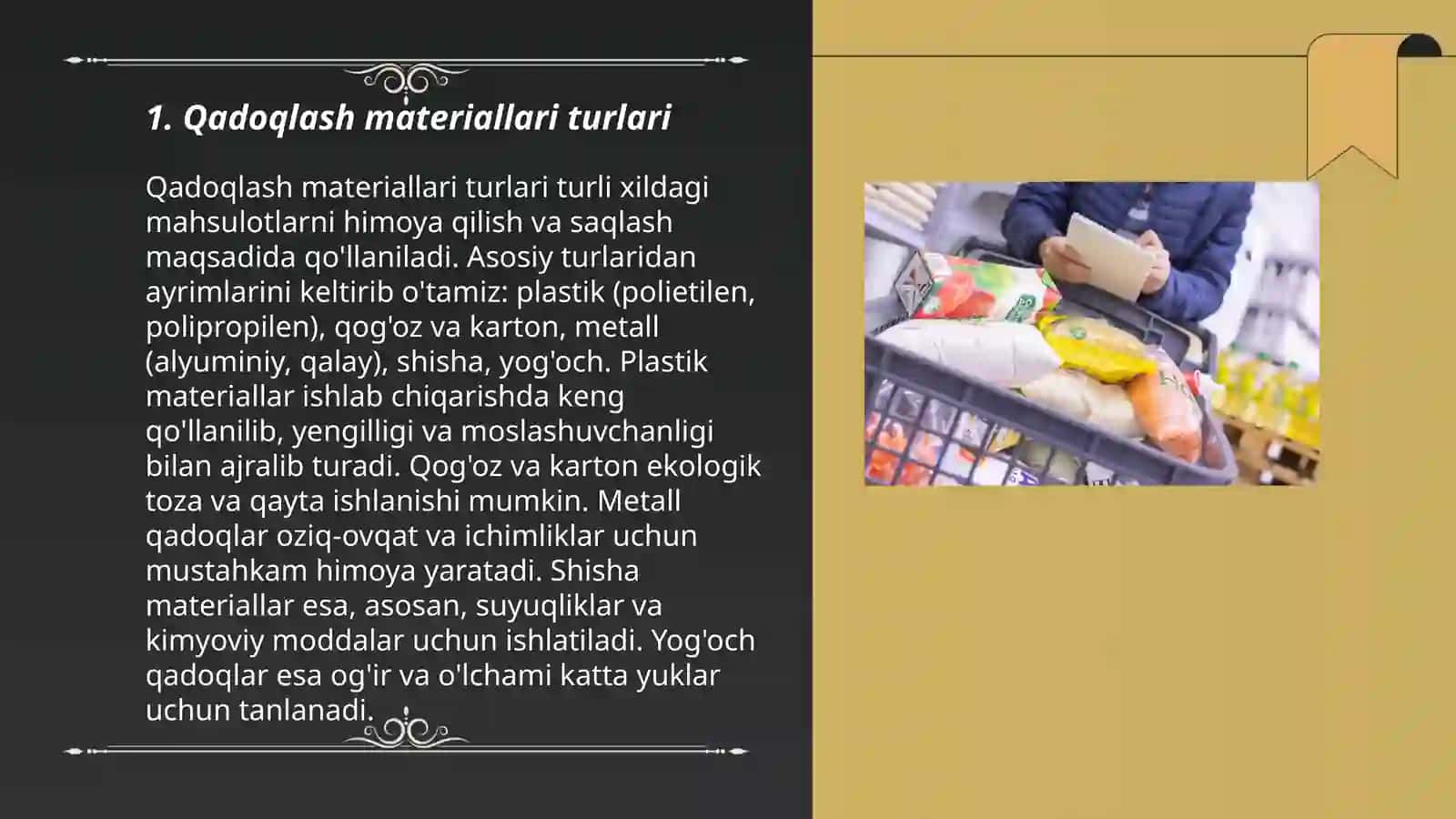 Qadoqlash materiallari turlari 3