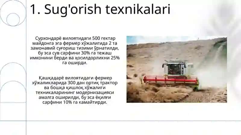 Sug'orish texnikalari 3