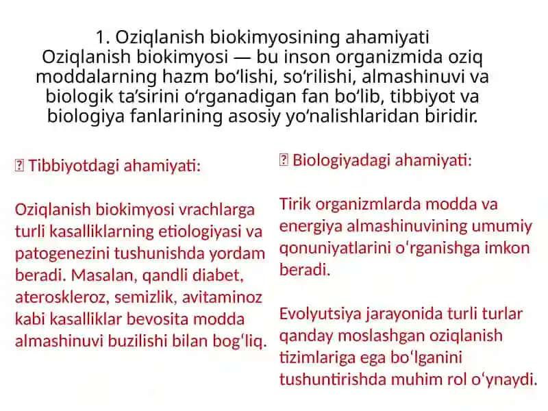 Oziqlanish biokimyosi va sut biokimyosi 3
