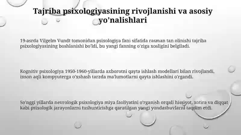 Eksperimental-psiXologiya hozirgi davrdagi holati 3