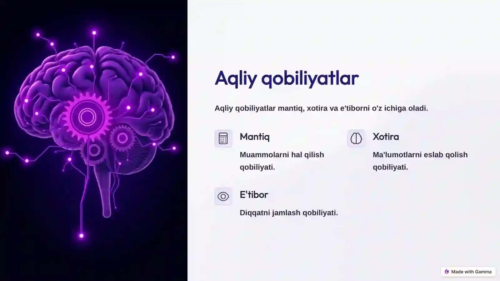 Qobiliyat Turlari 3