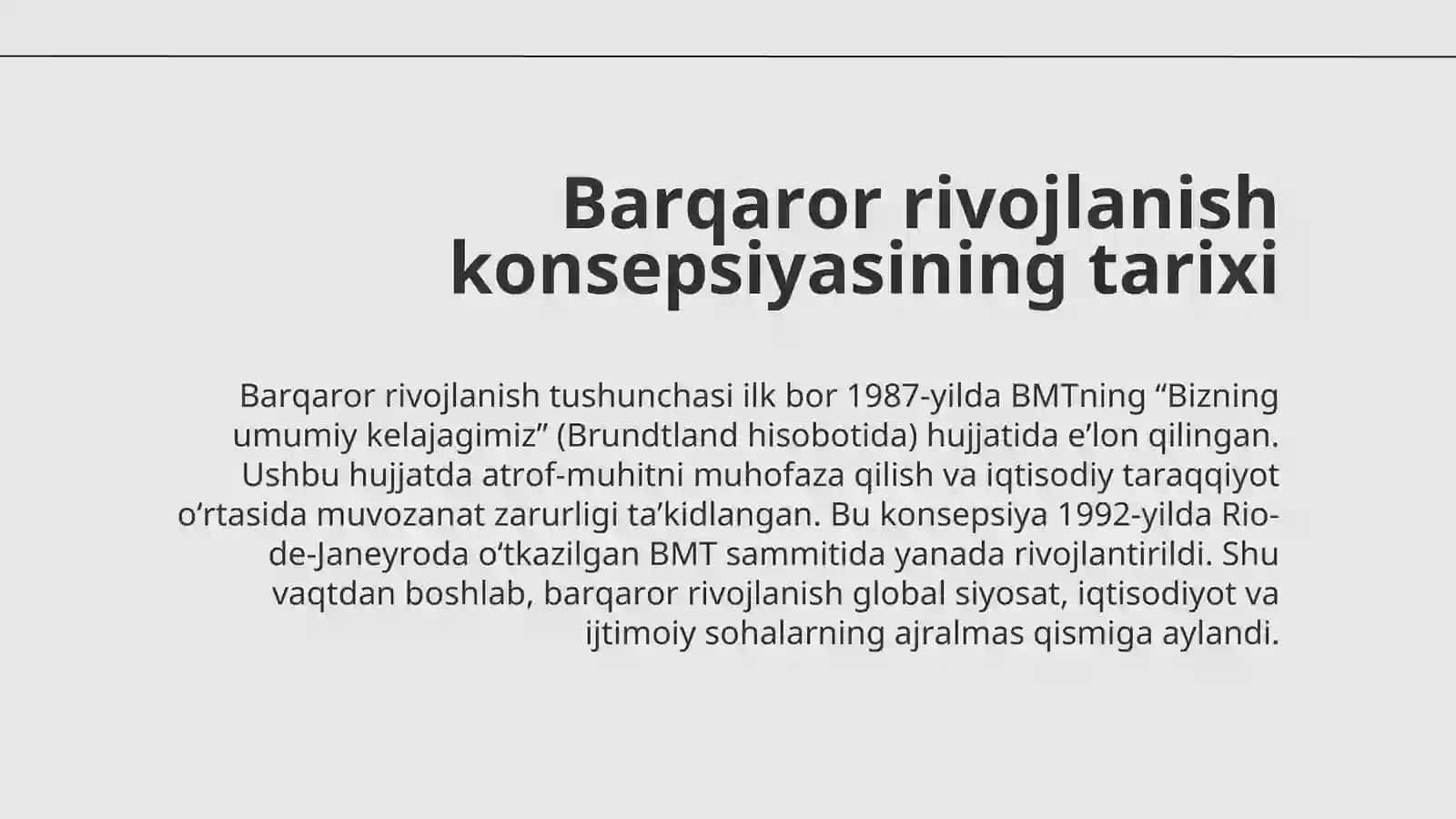 Barqaror rivojlanish konsepsiyasi 3