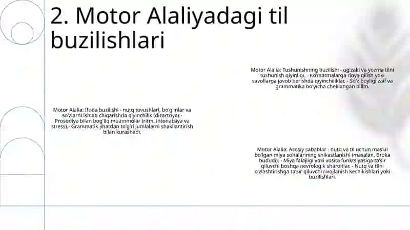 Motor Alaliyada Defekt Strukturasi 3