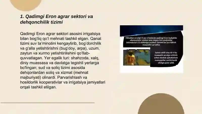 Qadimgi Eron iqtisodi 3
