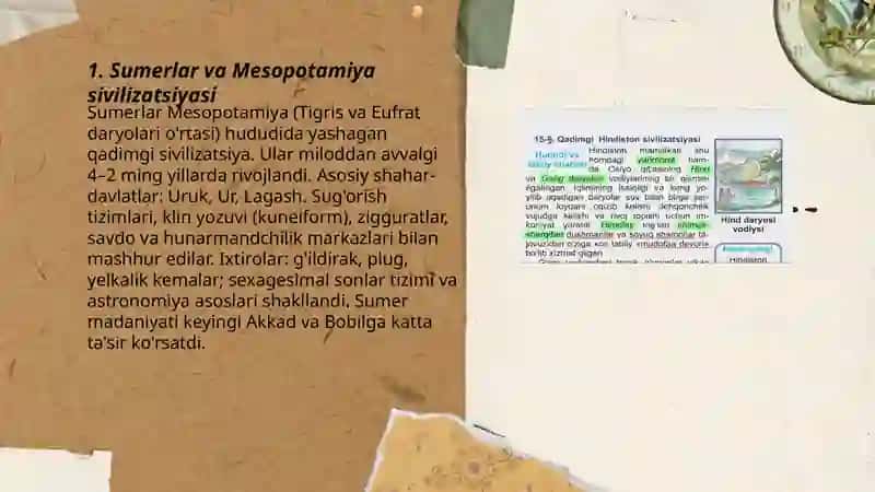Sumerlar va Mesopotamiya sivilizatsiyasi 3