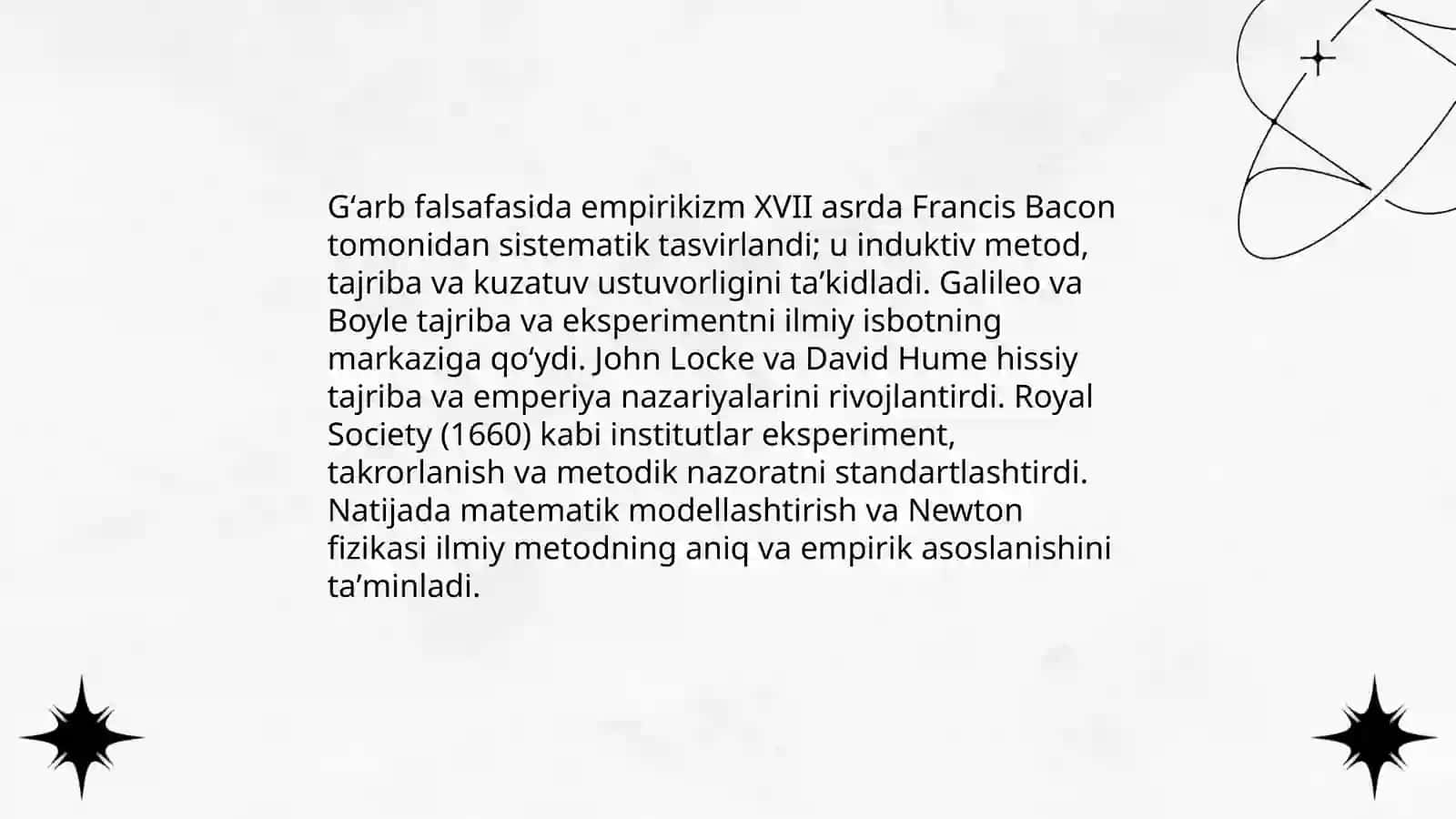 Ğarb falsafasining ustuvor yònalishlari va ularning fan taraqqiyotga tasiri 3