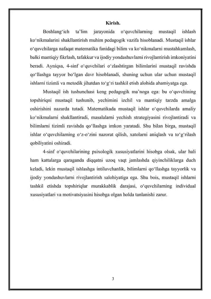 Matematika O‘qitish Metodikasi 3