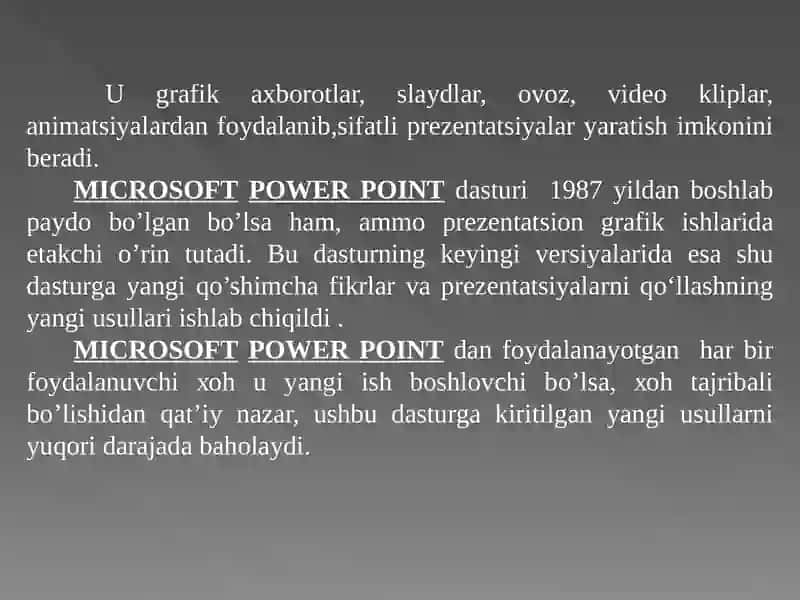 PowerPoint dasturi 3