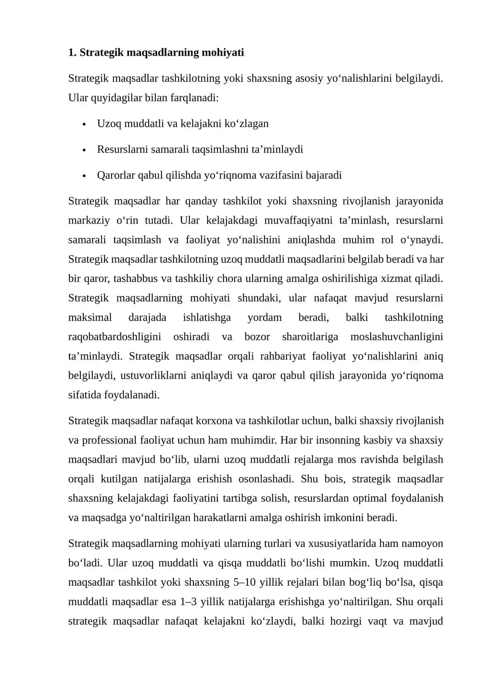 STRATEGIK MAQSADLAR 3