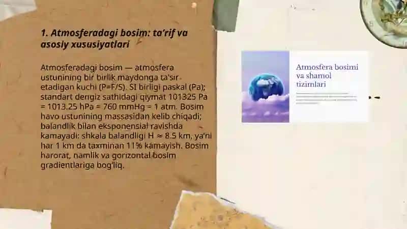 Atmosferadagi bosim va shamol harakati 3