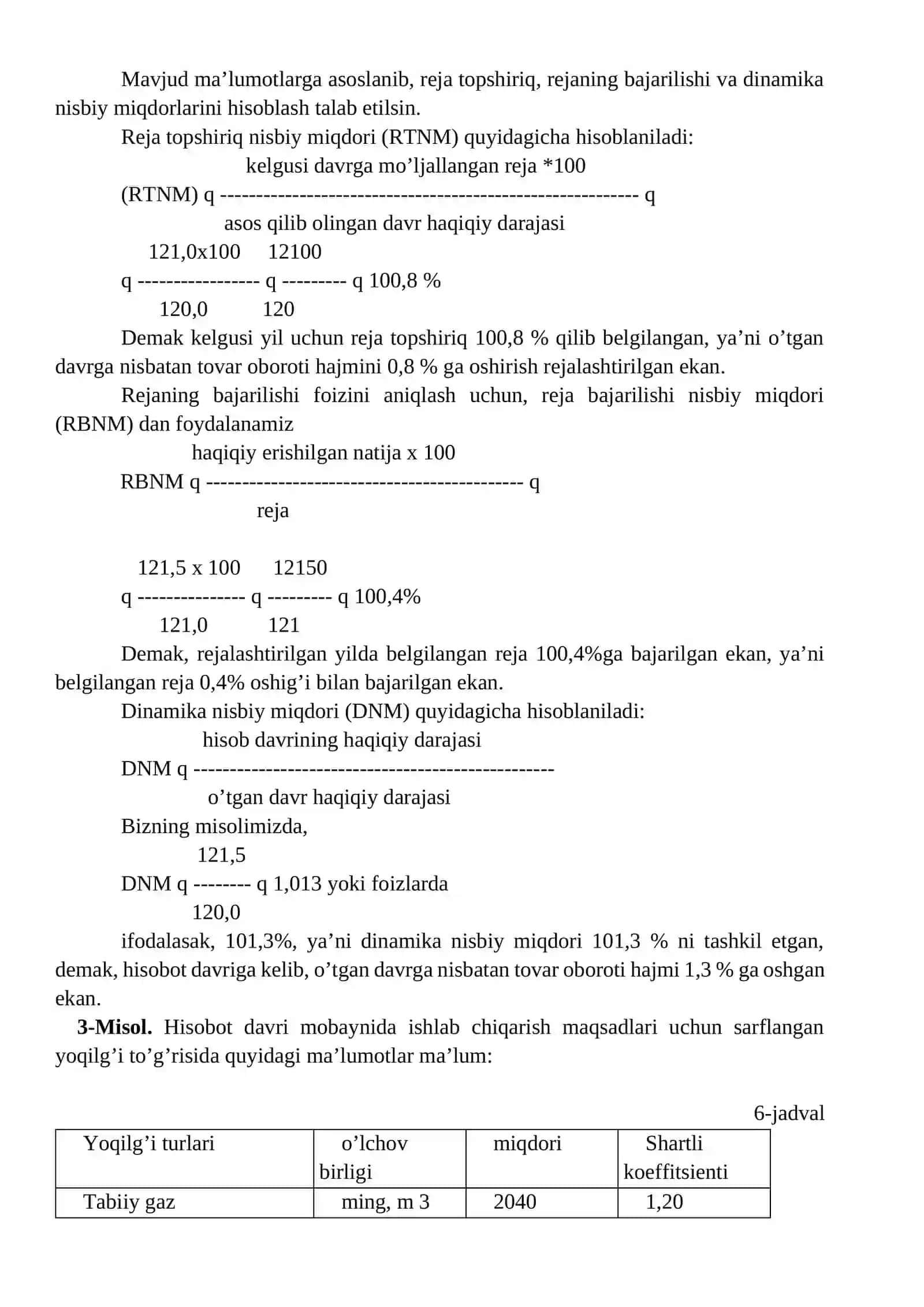 Statistik ko’rsatkichlar mohiyati va ahamiyati 3