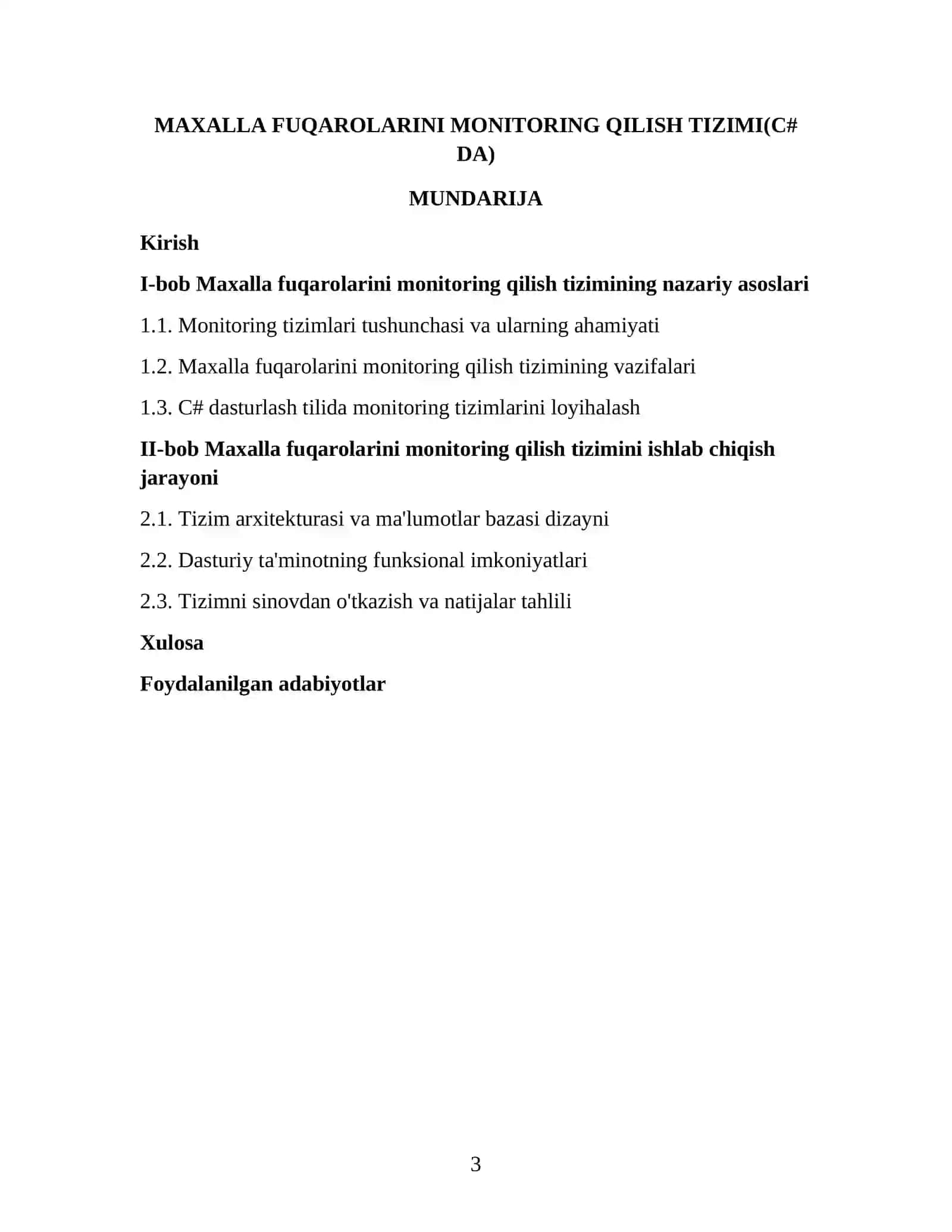 MAXALLA FUQAROLARINI MONITORING QILISH TIZIMI(C# DA) 3