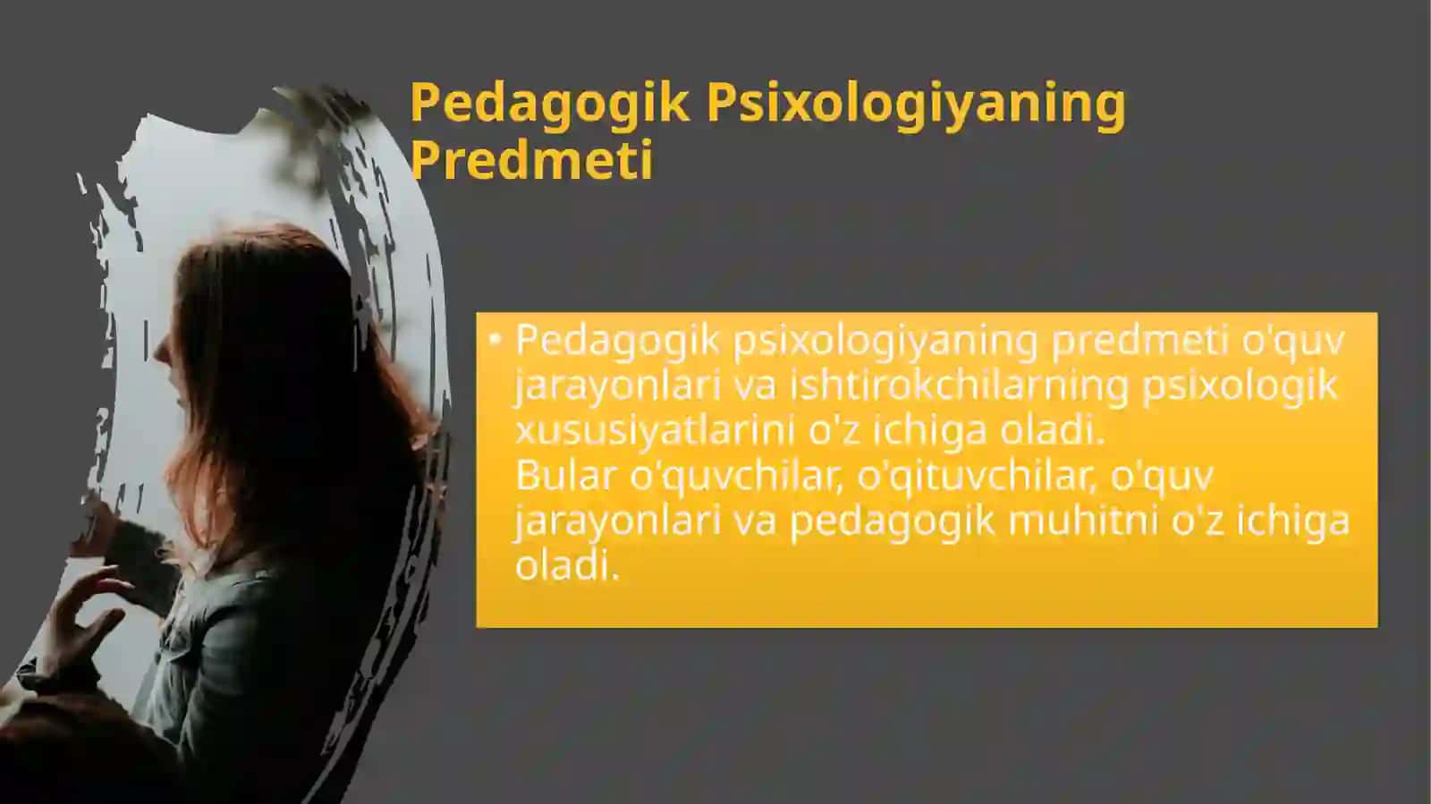 Pedagogikpsixologiya: predmet, tuzilma, muammolar 3