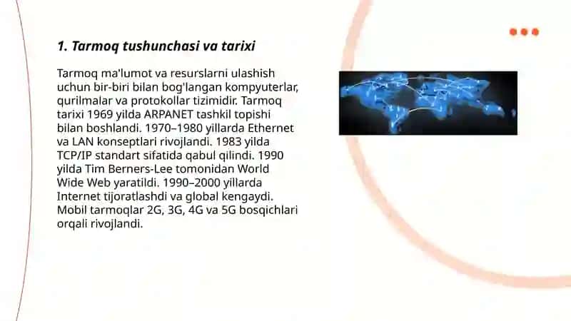 Tarmoq haqida 3