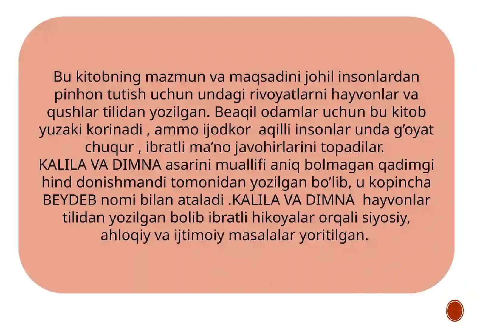 MEN OQIGAN KITOB  KALILA VA DIMNA 3