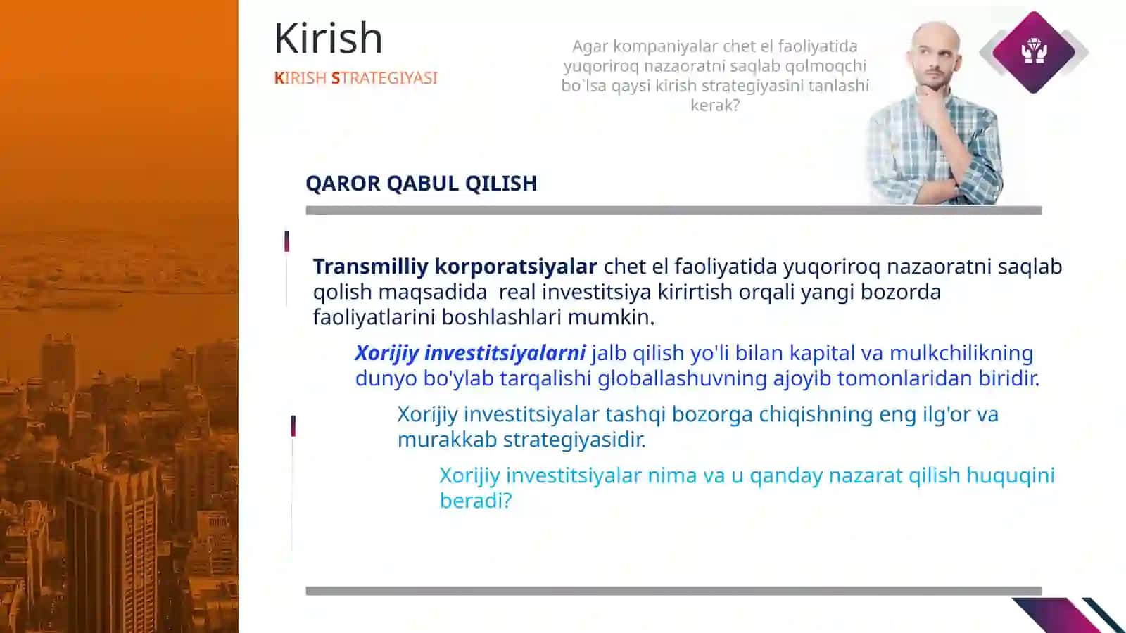 Xorijiy Investitsiya(FDI) 3