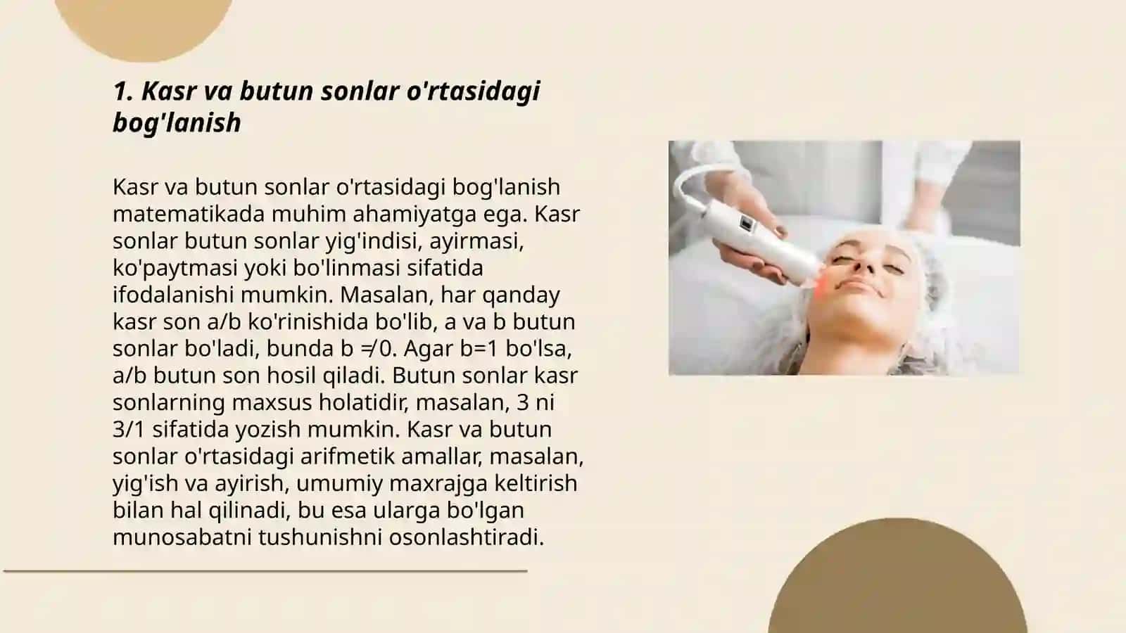 Kasr va butun sonlar o'rtasidagi bog'lanish 3