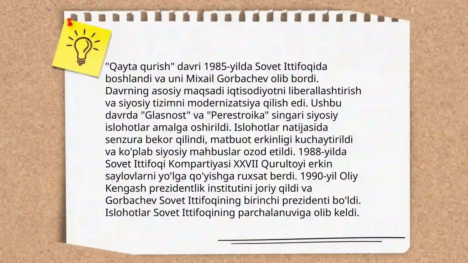 Qayta qurish davridagi ijtimoiy-siyosiy vaziyat 3