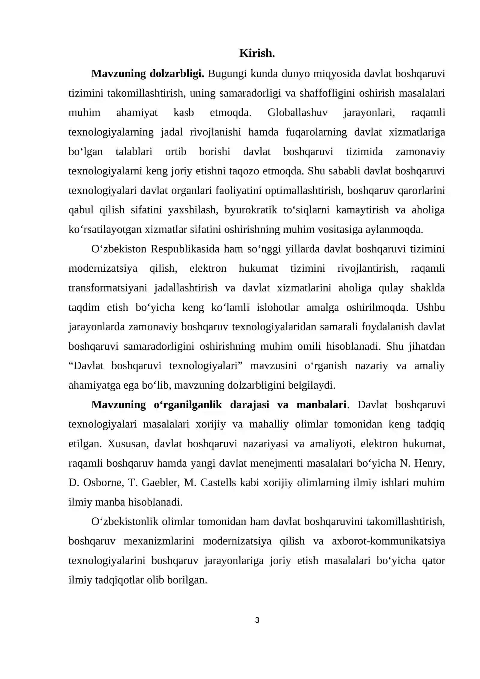 DAVLAT BOSHQARUVI TEXNOLOGIYALARI 3