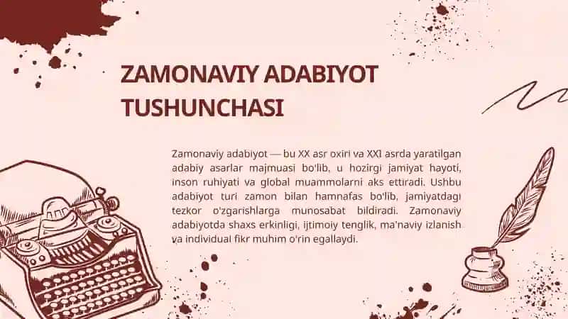 ZAMONAVIY ADABIYOT VA UNING JAMIYATGA TA’SIRI 3