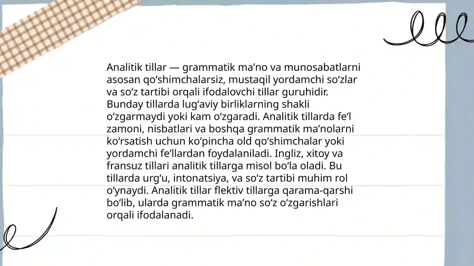Tillarning morfologik tipologik tasnifi 3