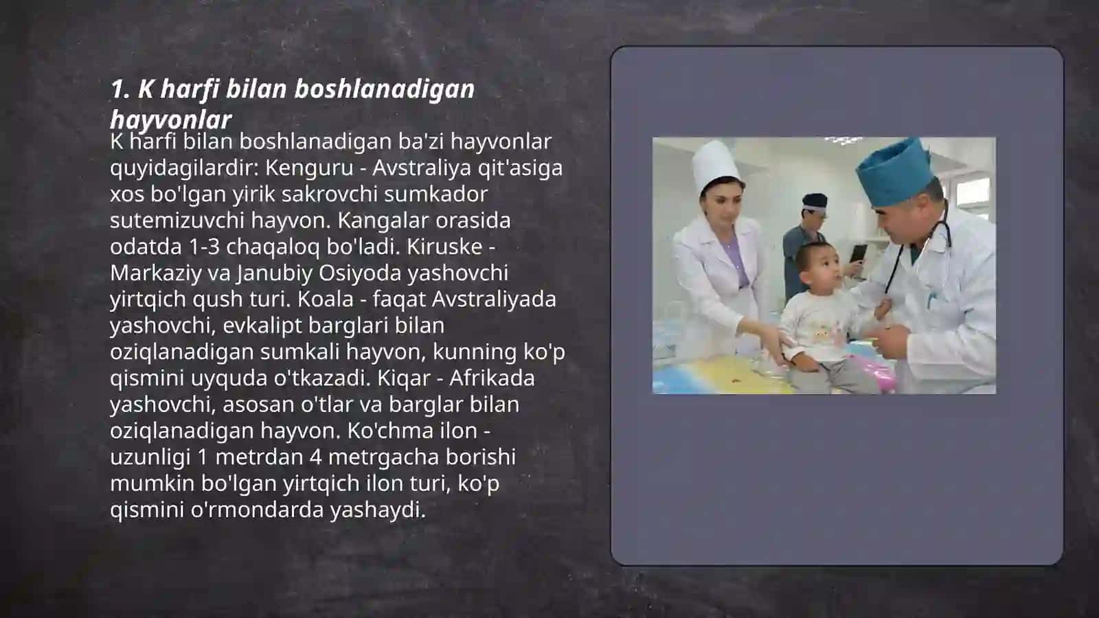 K harfi bilan boshlanadigan hayvonlar 3