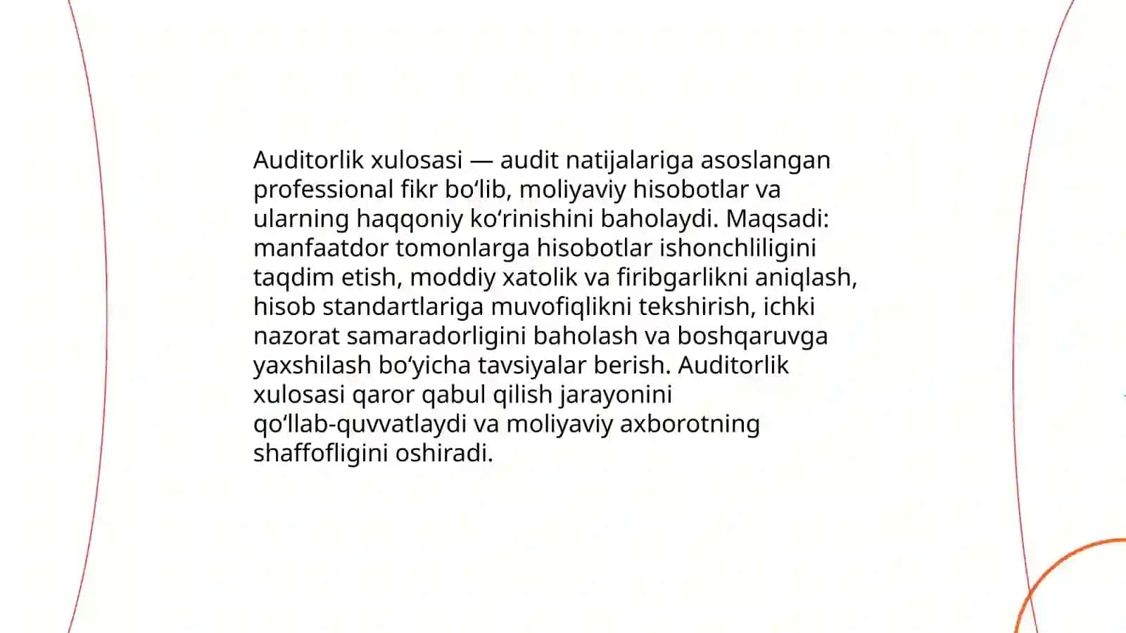 Auditorlik xulosasi 3