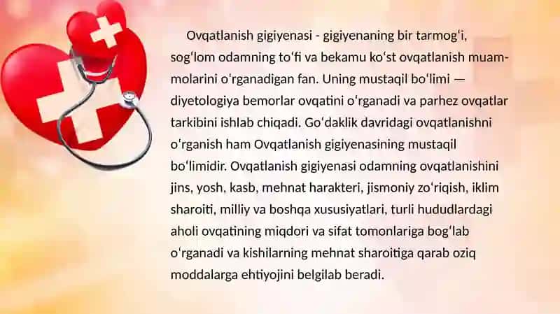Ovqatlanish gigiyenasi 3